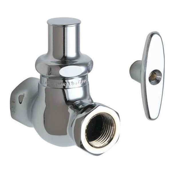 Chicago Faucet Loose Key Stop, Straight, 1/2 Inx1/2 In 45-LKABCP