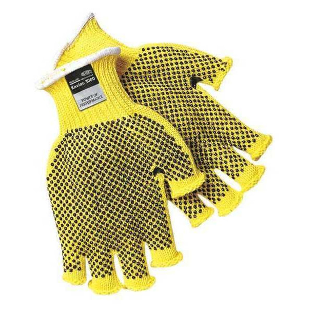 Mcr Safety Cut Resistant Gloves,A3,L,Yellow/Blk,PR 9369L