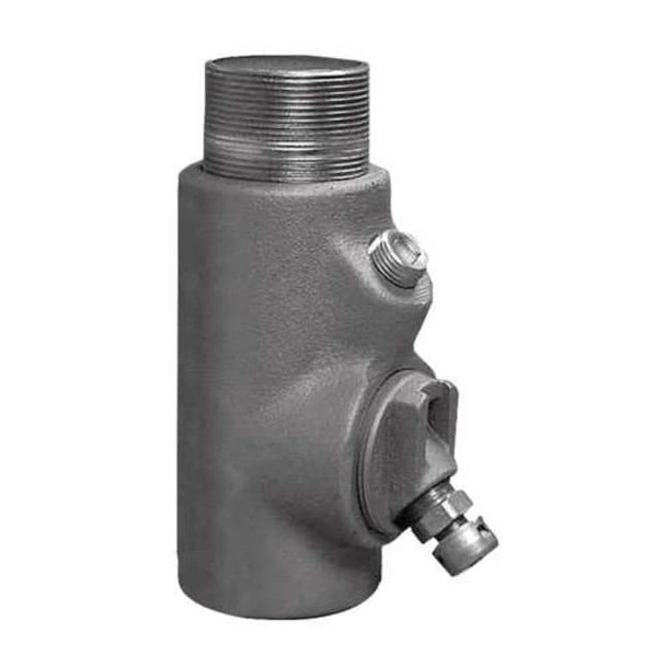Appleton Electric IMC Sealing, 1-1/2 in, Threaded, Iron, Plain, Silver EYD-56