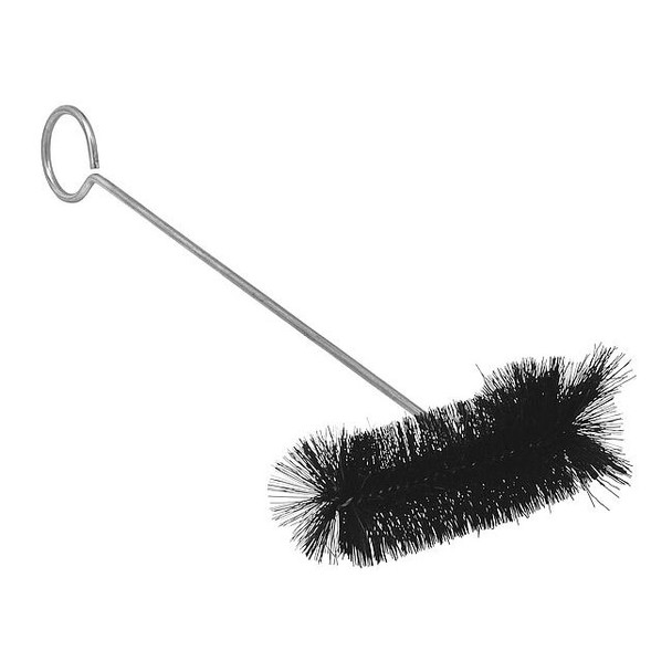 Tanis Lab Brush Flask, 12 in L Brush, Black, 12 in L Overall 06187