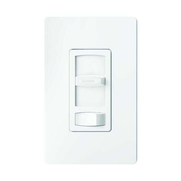 Lutron Lighting Dimmer, Slide, 1-Pole/3-Way CTCL-153P-WH