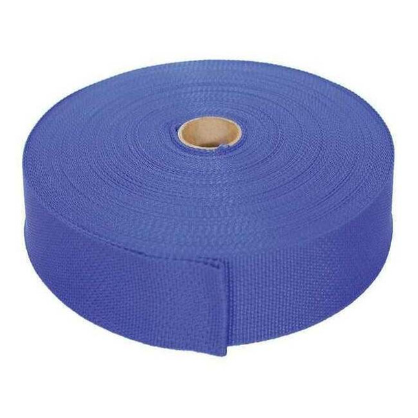 Bulk-Strap Webbing,Polypropylene,1 1/2" W,Blue P15102BL