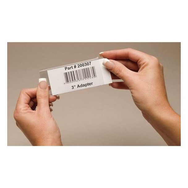Tri-Dex Label Holder,Snap-In,1x3 In,PK25 TR-1300