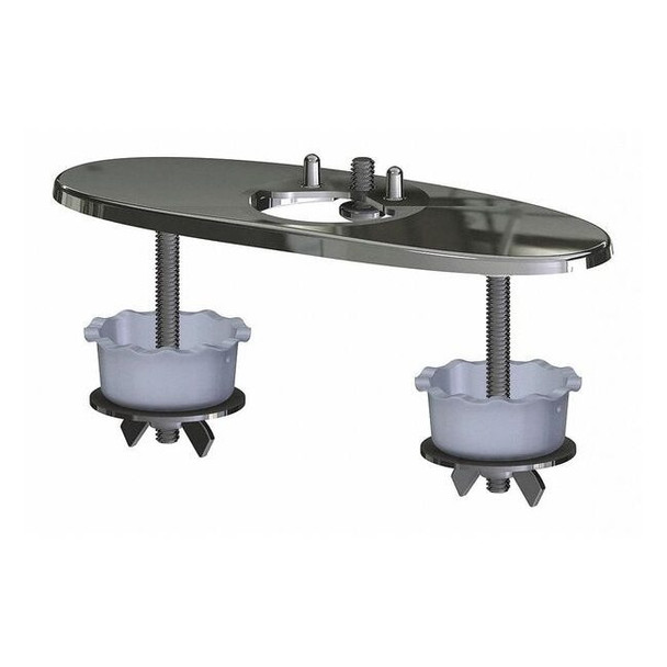 Chicago Faucet 4" Cover Plate, Zinc EQ-A12-KJKCP