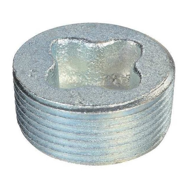 IMC Plug, 3 in, Threaded, Aluminum, Unfinished, Silver