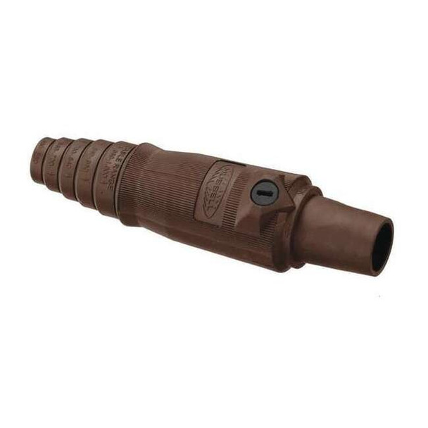 Connector, 3R, 4X, 12, Female, Brown, 2/0 to 4/0