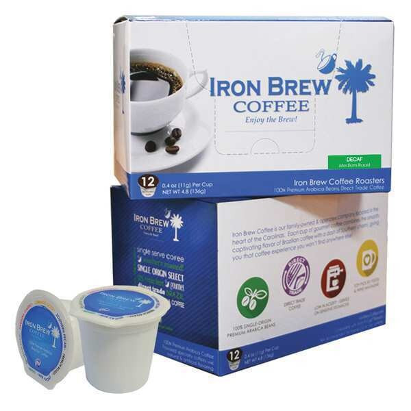 Iron Brew Coffee,0.12 oz. Net Weight,Ground,PK12 C-1CT-12DCFSS