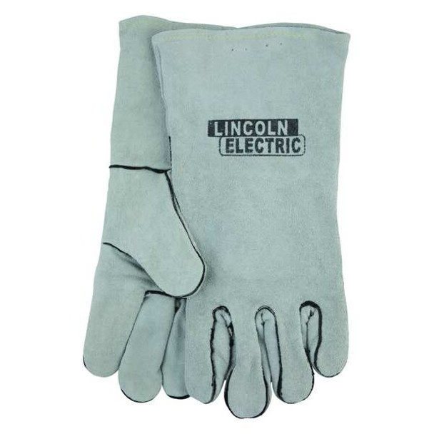 Welding Gloves, Gauntlet Cuff, Wing Thumb, A leather, L, 1 PR