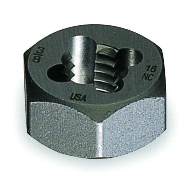 Cleveland Hex Threading Die,9/16"-18,HSS C65613