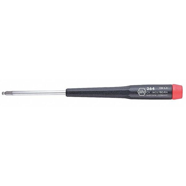 Wiha Precision Hex Screwdriver 9/64 in Round 26436
