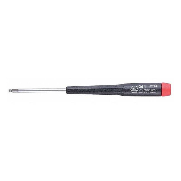 Wiha Precision Hex Screwdriver 3/64 in Round 26413