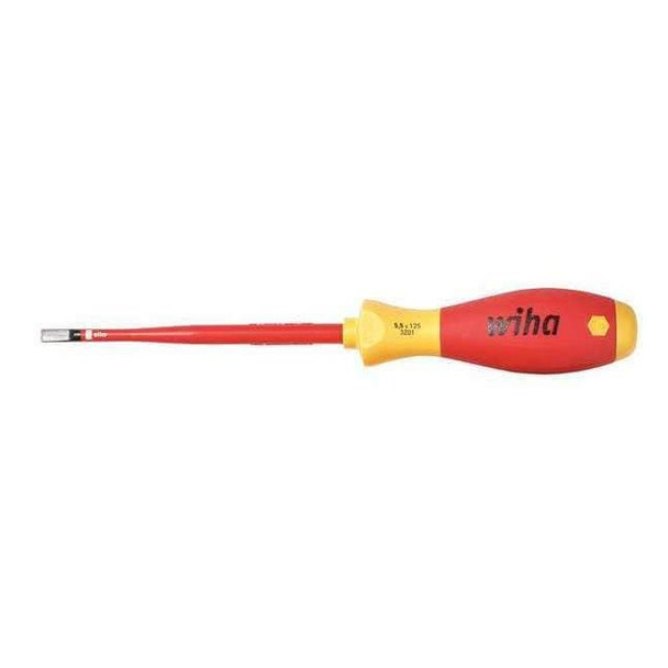 Wiha Insulated Slotted Screwdriver 1/4 in Round 32058