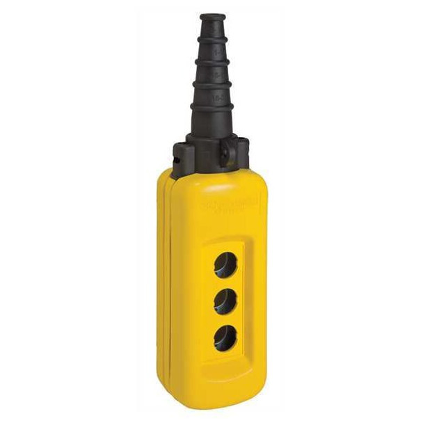 Schneider Electric Pendant Enclosure, 22mm, 3 Holes, Yellow XACA03H7