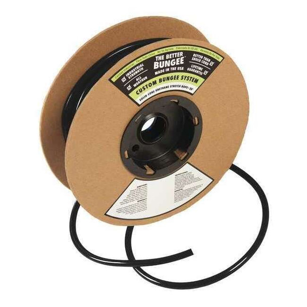 The Better Bungee Bungee Rope,Black,50 ft. L,1/4 in D BBR1/4BK