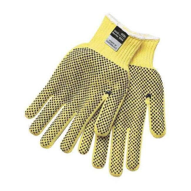 Cut-Resistant Coated Gloves, Cut Level A3 ,Dotted ,PVC ,Dotted ,M 12 PK