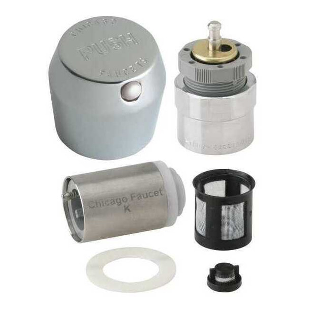 Chicago Faucet 1-3/4" MVP Metering Push Handle 665-RKPABCP