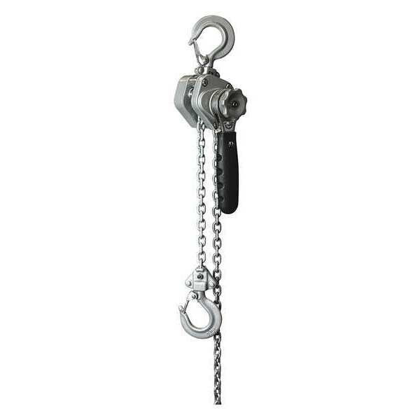 Lever Chain Hoist, 500 lb Load Capacity, 5 ft Hoist Lift, 27/32 in Hook Opening