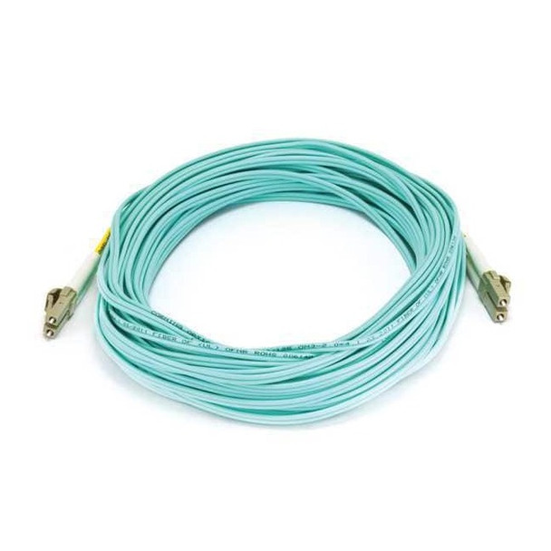 Monoprice Fiber Optic Patch Cord,LC/LC,15m,Aqua 7622
