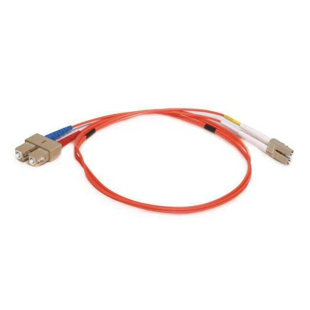 Monoprice Fiber Optic Patch Cord,LC/SC,1m,Orange 2626