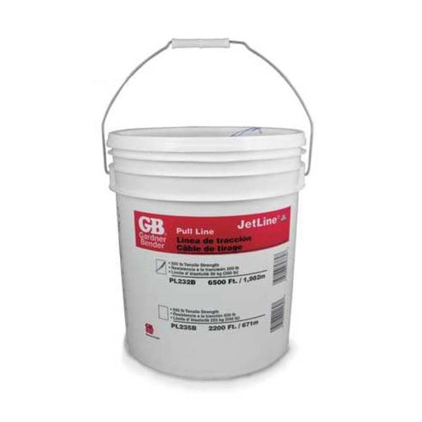 Gardner Bender Fishing Line,Poly,210 lb,6500 ft,Blu,Bkt PL232B