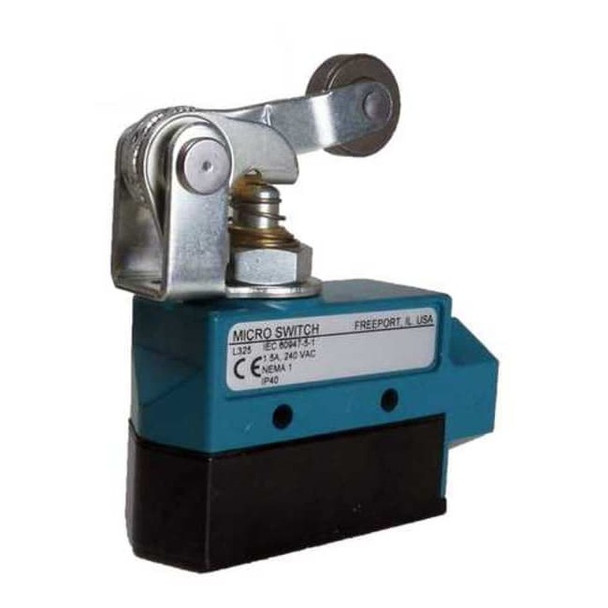 Limit Switch - Compact, SPDT, Roller Lever, 15A 600V AC, Surface Mount