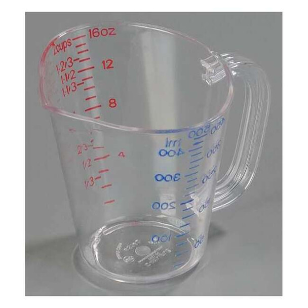 Carlisle Foodservice Measuring Cup,Clear,Plastic,PK6 4314207