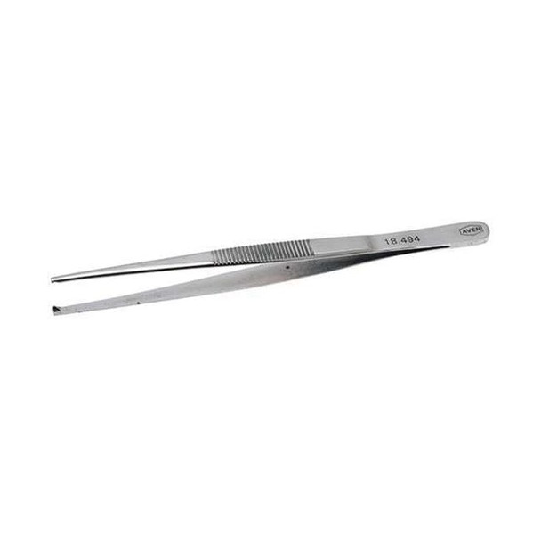 Aven Tweezer,Toothed Straight,5-1/2in.L 18494