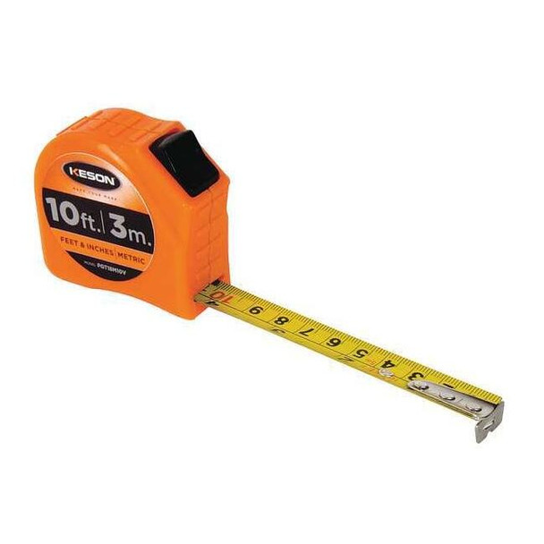 Keson 10 ft/3m Tape Measure, 5/8 in Blade PGT18M10V