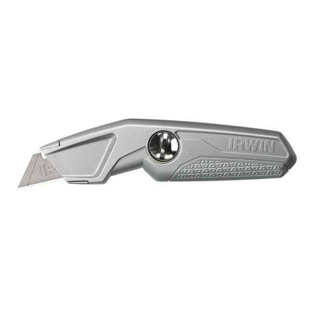 Irwin Utility Knife,9-3/16",Silver 1774103