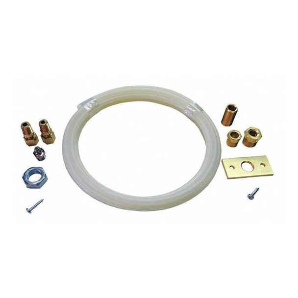 Grease Fitting Kit - 10 ft L High Pressure Tube & 14 Fittings, 1/4 in/1/8 in NPT