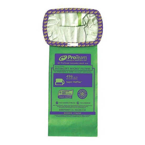 Intercept Micro Filter Bag, Open Collar, Fits Super HalfVac Pro (10 pk.)