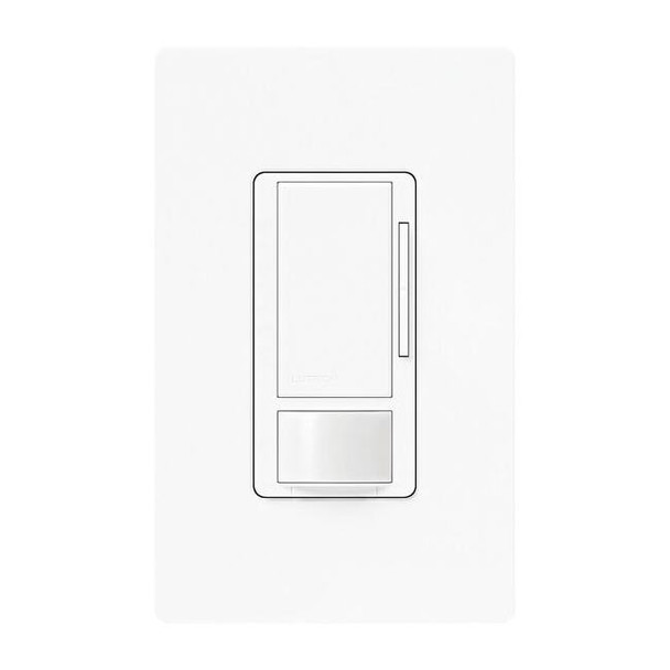 Lutron Occ/Vac Dimmer Snsr,Wall,White MS-Z101-WH