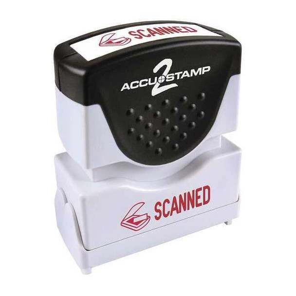 Accu-Stamp2 Message Stamp,Scanned,Red,36 038932