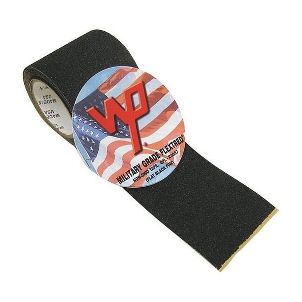 Anti-Slip Tape Polymer 60 Grit Size, Black, 4" W x 60 ft. L, 31 mil Thick