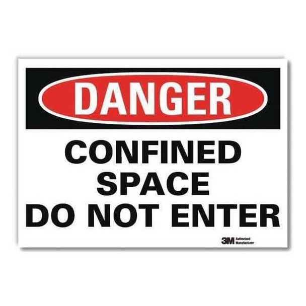 Lyle Danger Sign,10x7 In.,English, U1-1033-RD_10X7 U1-1033-RD_10X7