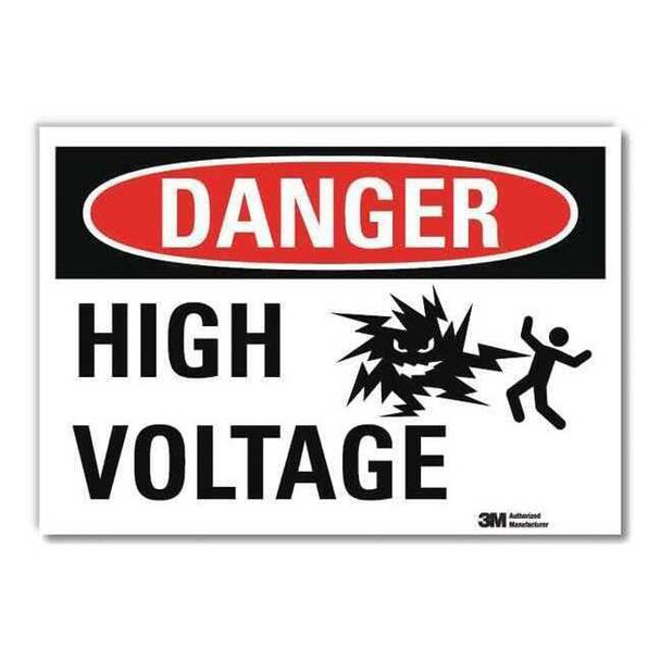 Lyle Danger Sign,14x10 In.,English, U1-1036-RD_14X10 U1-1036-RD_14X10
