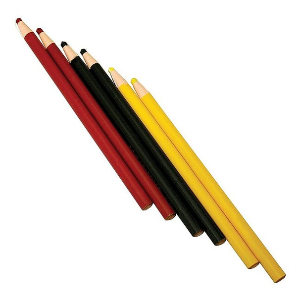 Superior Tile Cutter and Tools Red, Yellow, Black Tile Marker, 6 PK ST157