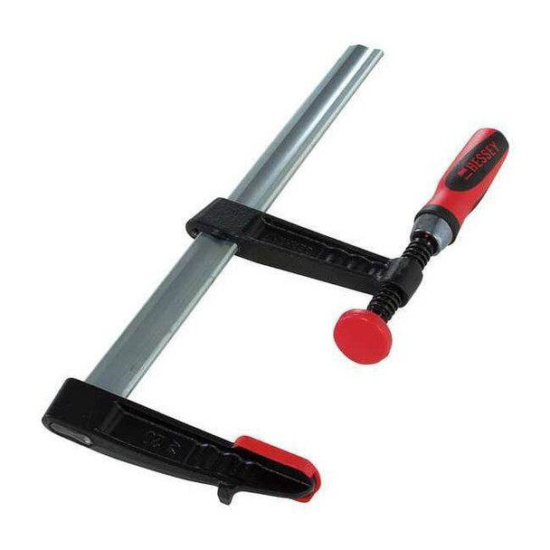 12 in Bar Clamp, Composite Plastic Handle and 4 in Throat Depth