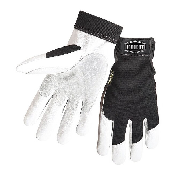 Welding Gloves, Hook-and-Loop Cuff, Wing Thumb, Premium Cowhide, M, 1 PR