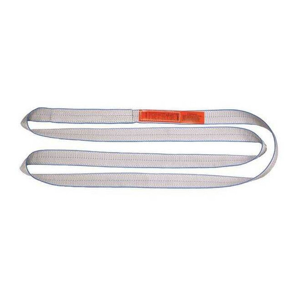 Lift-All Web Sling, Type 5, 3 ft L, 2 in W, Polyester, Silver EN1802TX3