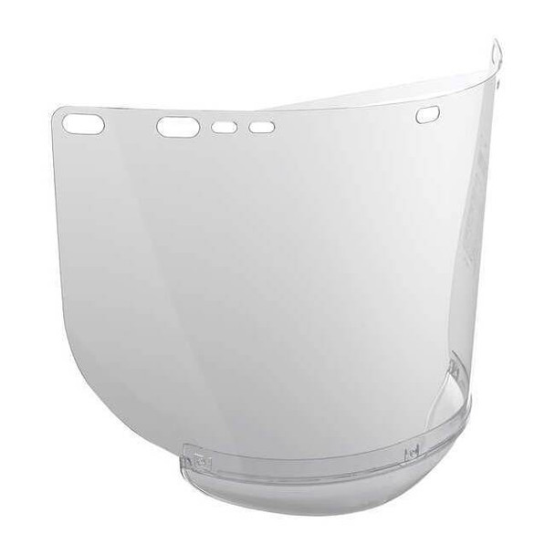 Face Shield Visor, Clear Visor, Polycarbonate, Uncoated Lens, Clear