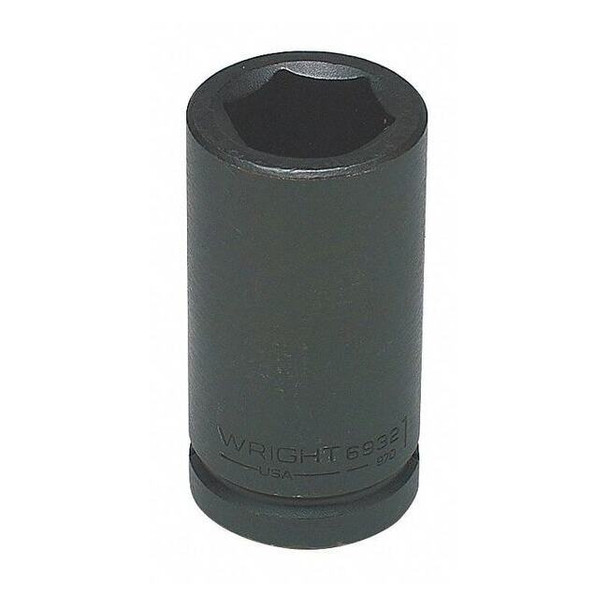 3/4 in Drive Impact Socket Deep Socket, black oxide, Steel,1 7/8 in