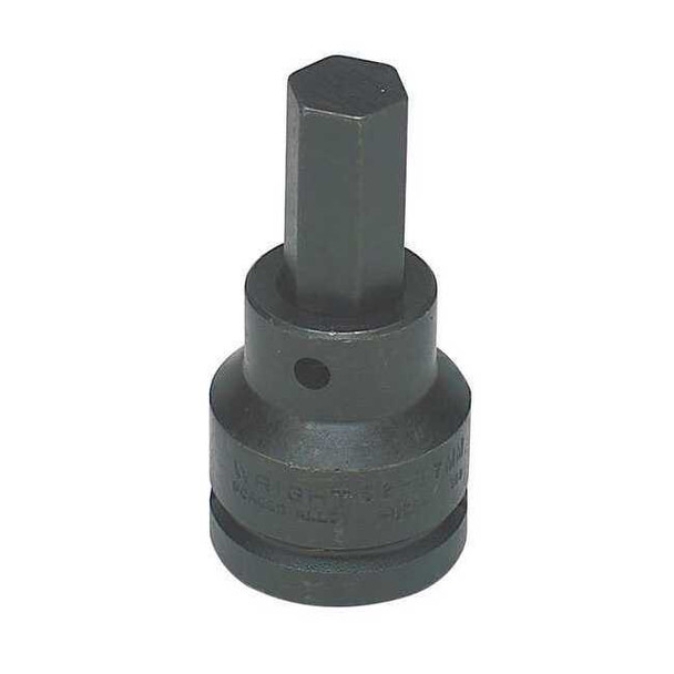 Wright Tool ImpSckt,Stl,19mm,Hex,BlckOxd,6Pnt,0.75in 62-19MM