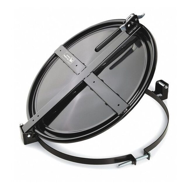 Pig Drum Lid, Black, Steel, 23.5 in L DRM659-BK