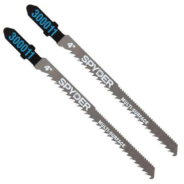Spyder Jigsaw Blade,Steel,L 4in.,PK2 300004
