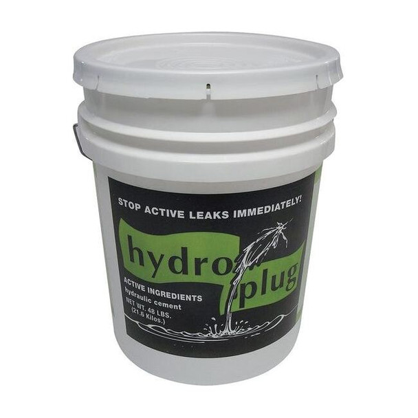 Je Tomes Hydraulic Cement, Pail, Gray, Hydroplug C121