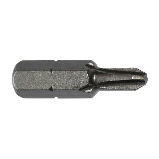 Apex Tool Group Torsion Bit,SAE,1/4",Hex,No 2,1",PK5 446-27X-5PK