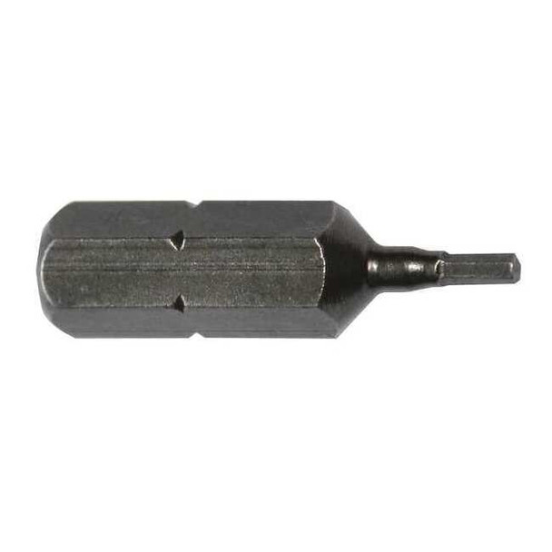 Apex Tool Group Torsion Bit, Metric, 1/4", Hex, 2.5mm, 1", PK5 185-2.5MM-5PK