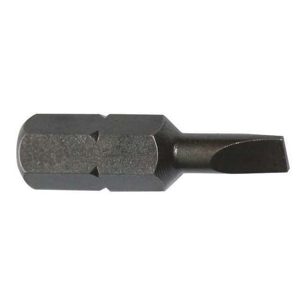 Apex Tool Group Torsion Bit, SAE, 1/4", Hex, 4F-5R, 1", PK5 445-1X-5PK