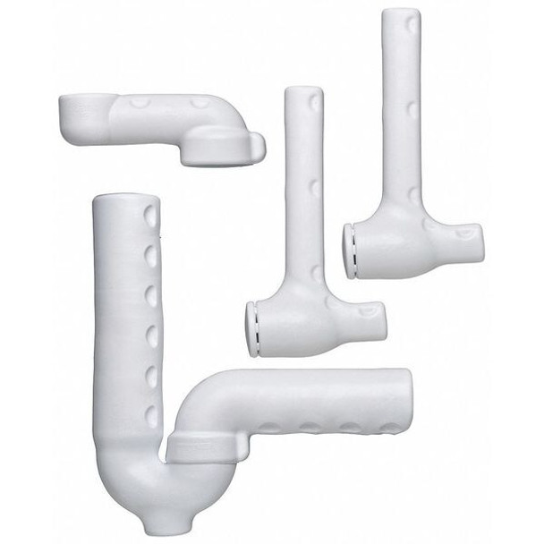 Truebro 1-1/4"- 1-1/2 Dia, PVC, P-Trap, P-Trap Pipe Cover 82194